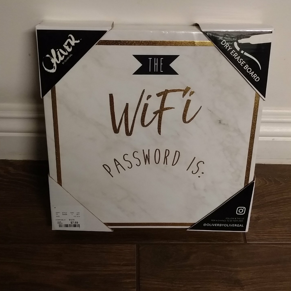 Wifi password sign